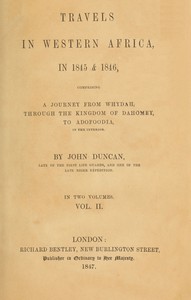 Travels in Western Africa in 1845 & 1846, Volume 2 (of 2)