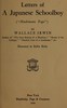 Letters of a Japanese schoolboy ("Hashimura Togo")