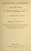Physiological economy in nutrition, with special reference to the minimal proteid requirement of the healthy man