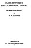 Clerk Maxwell's electromagnetic theory