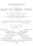 Parodies of the works of English & American authors, vol. III