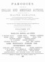 Parodies of the works of English & American authors, vol. IV