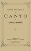 Storia universale del canto, Vol. 1 (of 2)