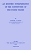 An economic interpretation of the Constitution of the United States