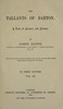 The Tallants of Barton, vol. 3 (of 3) :  A tale of fortune and finance