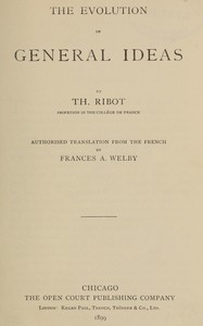 The evolution of general ideas