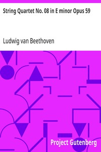 String Quartet No. 08 in E minor Opus 59