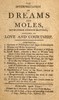 The interpretation of dreams and moles, with other curious matters, relating to love and courtship