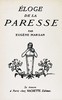 Éloge de la paresse