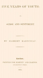 Five years of youth :  or, sense and sentiment