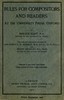 Rules for compositors and readers at the University Press, Oxford
