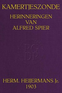 Kamertjeszonde :  Herinneringen van Alfred Spier