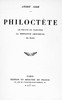 Philoctète :  Le traité du Narcisse. La tentation amoureuse. El Hadj