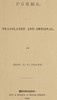 Poems, translated and original