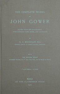 The complete works of John Gower, volume 3 :  The English works