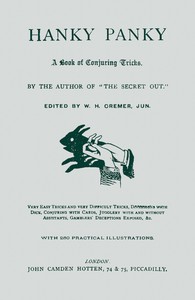 Hanky Panky :  A book of conjuring tricks
