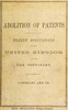 Recent discussions on the abolition of patents for inventions in the United Kingdom, France, Germany, and the Netherlands :  Evidence, speeches, and papers in its favour