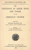 The influence of Greek ideas and usages upon the Christian church