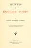 Lectures on English poets