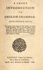 A short introduction to English grammar :  with critical notes