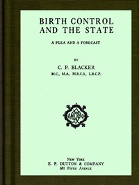 Birth control and the state :  A plea and a forecast