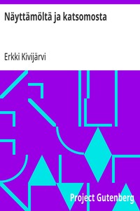 Näyttämöltä ja katsomosta