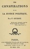 Des conspirations et de la justice politique