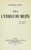 Sous l'Étoile du Matin