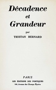 Décadence et grandeur