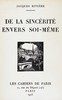 De la sincérité envers soi-même