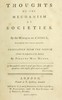 Thoughts on the mechanism of societies