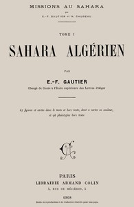 Missions au Sahara, tome 1 :  Sahara algérien