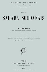 Missions au Sahara, tome 2 :  Sahara soudanais