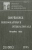 Création d'un répertoire bibliographique universel :  Conférence Bibliographique Internationale, 1895, publication no. 1