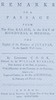 Remarks on a passage from the river Balise in the bay of Honduras, to Merida :  the capital of the province of Jucatan, in the Spanish West Indies