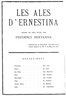 Les ales d'Ernestina :  Drama en tres actes