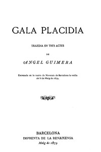 Gala Placidia :  Tragedia en tres actes