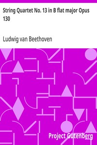 String Quartet No. 13 in B flat major Opus 130