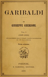 Garibaldi, Vol. 1 (of 2) :  (1807-1859)