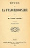 Étude sur la Franc-Maçonnerie