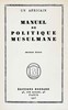 Manuel de politique musulmane