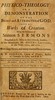 Physico-theology :  Or, a demonstration of the being and attributes of God, from His works of creation
