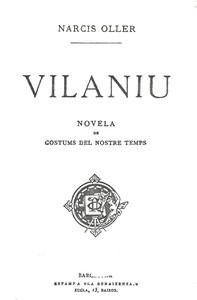 Vilaniu :  Novela de costums del nostre temps
