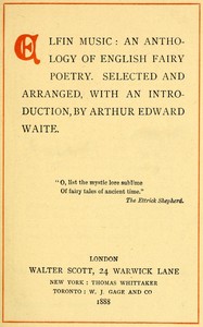 Elfin music :  An anthology of English fairy poetry