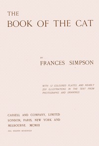 The book of the cat