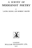 A survey of modernist poetry