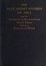 The best short stories of 1922, and the yearbook of the American short story
