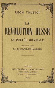La Révolution russe :  sa portée mondiale