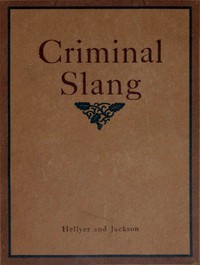 A vocabulary of criminal slang :  with some examples of common usages