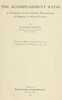 The accomplishment ratio :  A treatment of the inherited determinants of disparity in school product